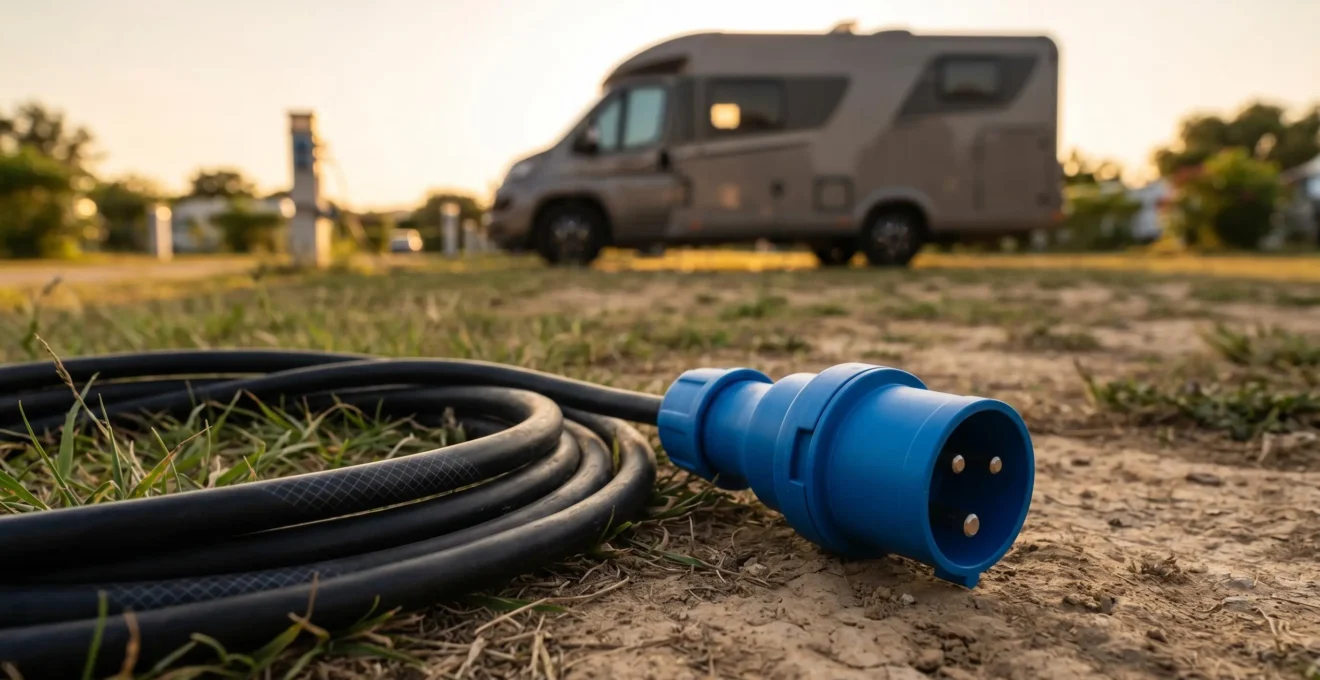 Connexion électrique sécurisée pour camping-car en Europe avec adaptateurs CEE professionnels
