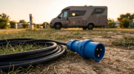 Connexion électrique sécurisée pour camping-car en Europe avec adaptateurs CEE professionnels